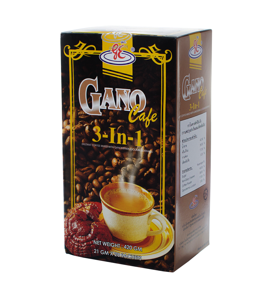 Gano Cafe 3 in 1 Coffee 20 Sachets GANO EXCEL COFFEE with Ganoderma